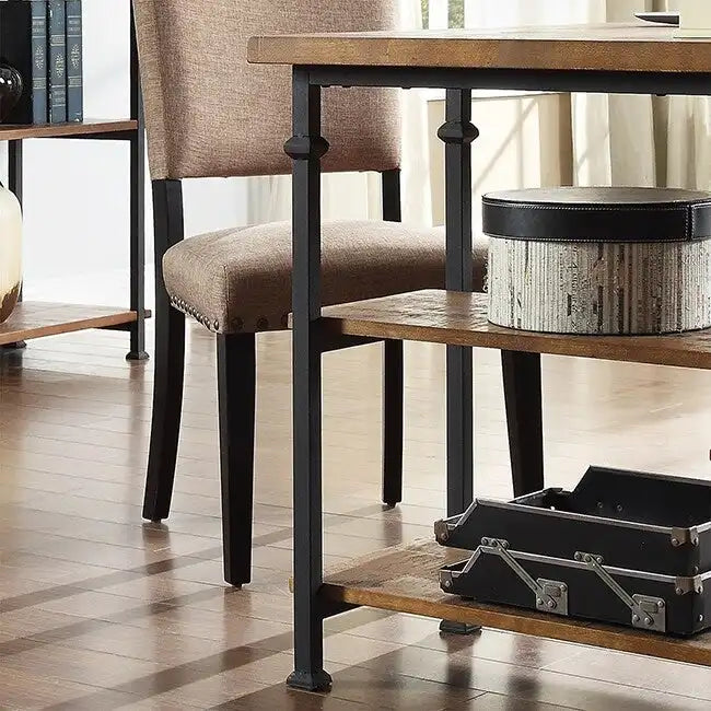 Ensemble bureau 3 pièces et bibliothèque 40 pouces Myra Vintage Industrial Modern par iNSPIRE Q Classic