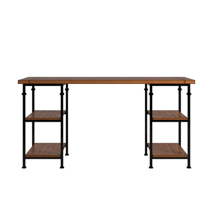 Ensemble bureau 3 pièces et bibliothèque 40 pouces Myra Vintage Industrial Modern par iNSPIRE Q Classic