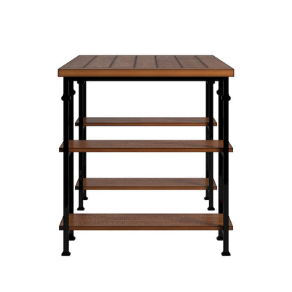 Ensemble bureau 3 pièces et bibliothèque 40 pouces Myra Vintage Industrial Modern par iNSPIRE Q Classic