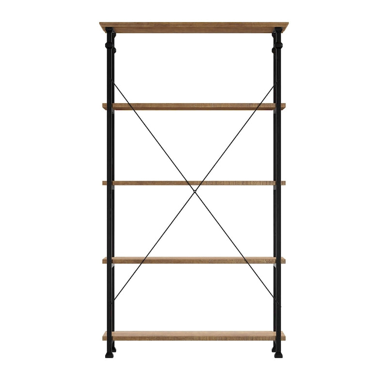 Ensemble bureau 3 pièces et bibliothèque 40 pouces Myra Vintage Industrial Modern par iNSPIRE Q Classic