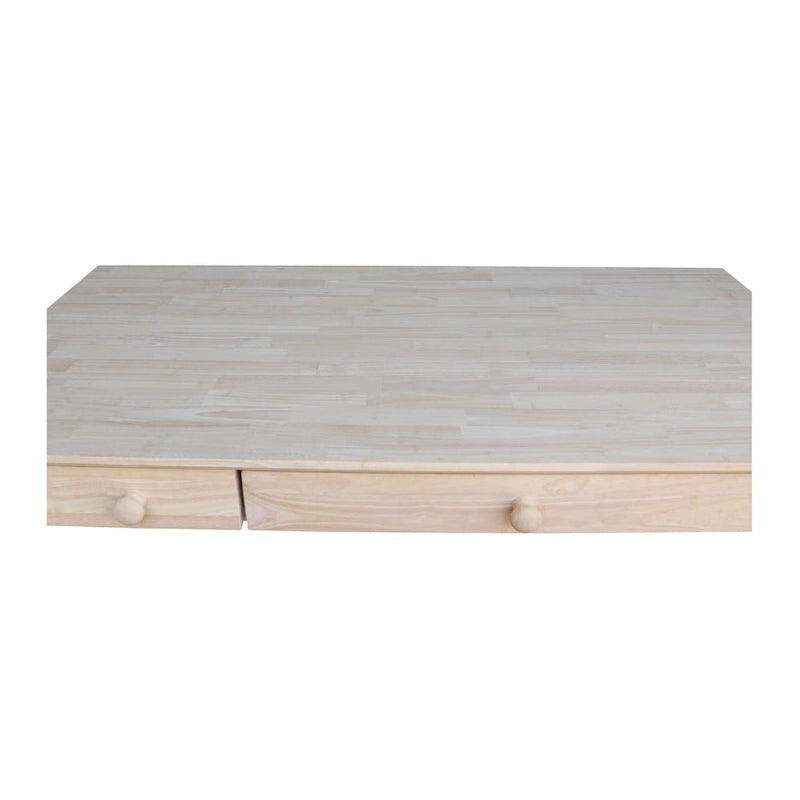 Bureau d'ordinateur en bois avec tiroir rabattable