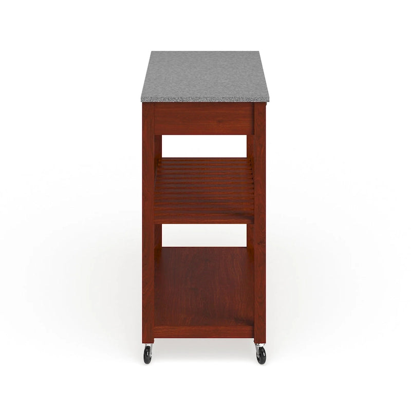 Îlot/chariot de cuisine Crosley avec plateau en granit massif - 17 po (P) x 43 po (L) x 35 po (H)