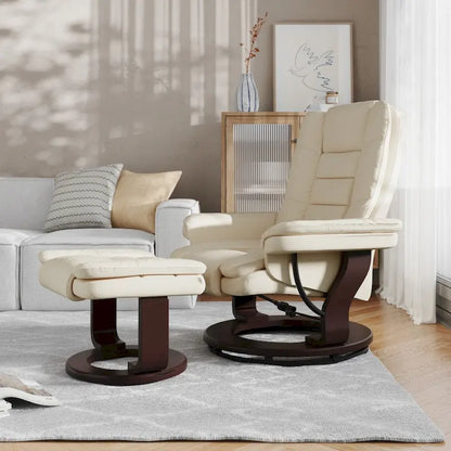 Fauteuil inclinable contemporain multipositions avec repose-pieds