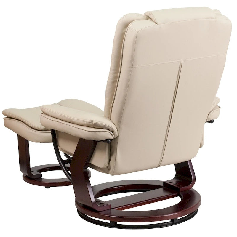 Fauteuil inclinable contemporain multipositions avec repose-pieds