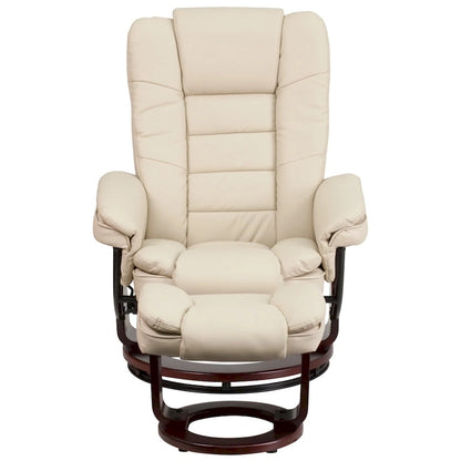 Fauteuil inclinable contemporain multipositions avec repose-pieds