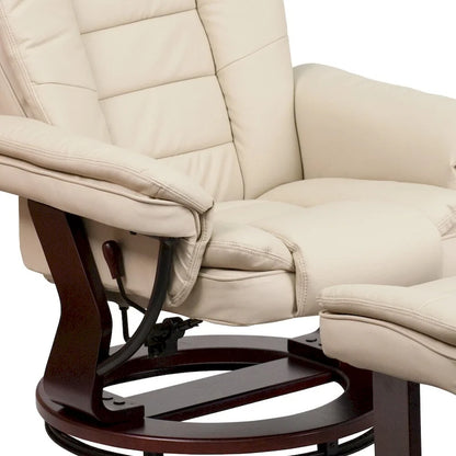 Fauteuil inclinable contemporain multipositions avec repose-pieds