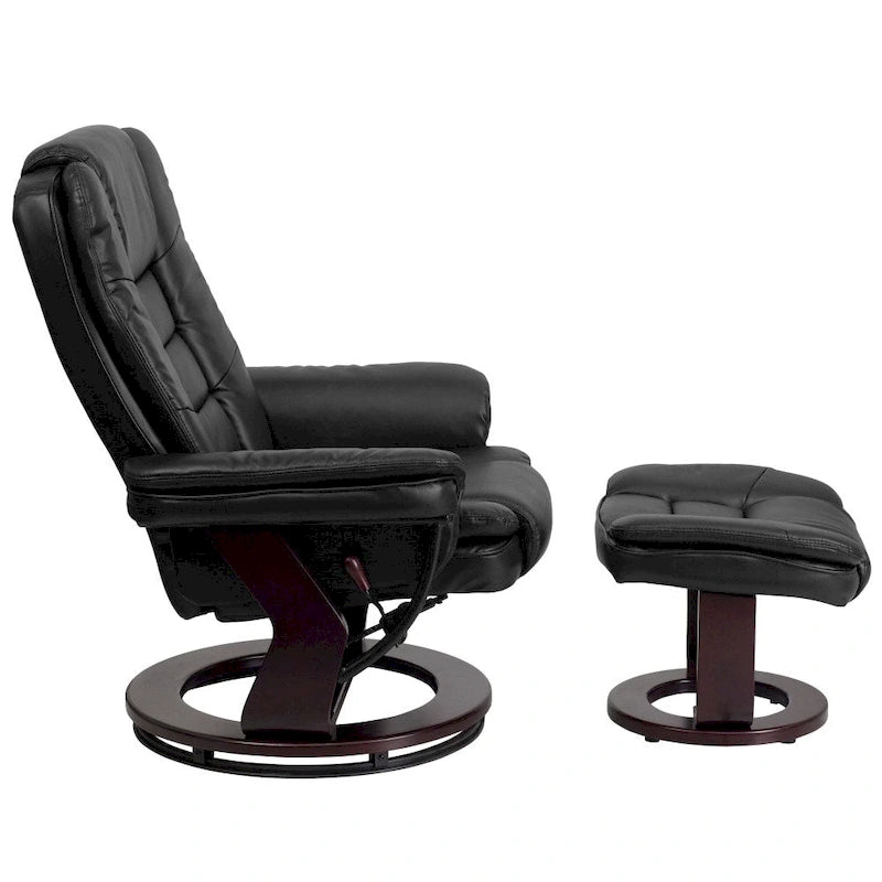 Fauteuil inclinable contemporain multipositions avec repose-pieds