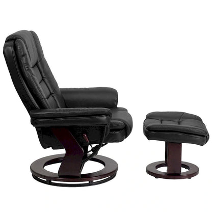 Fauteuil inclinable contemporain multipositions avec repose-pieds