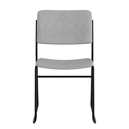 Chaise empilable haute densité d'une capacité de 227 kg (500 lb) avec piètement luge