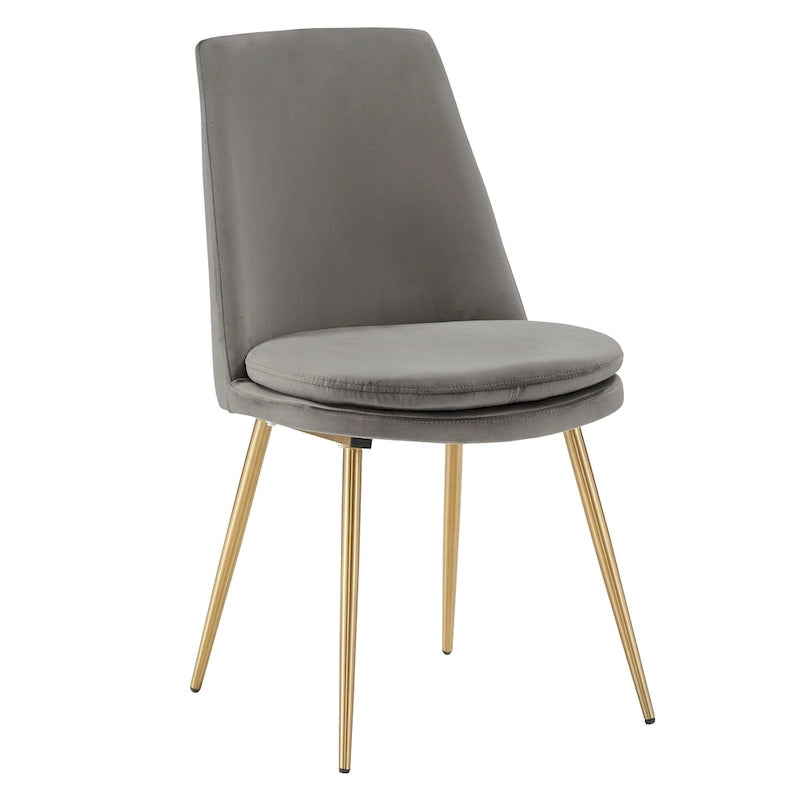 Ensemble table et chaises de salle à manger rondes Saki 43 pouces de large en faux marbre par iNSPIRE Q Modern