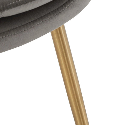 Ensemble table et chaises de salle à manger rondes Saki 43 pouces de large en faux marbre par iNSPIRE Q Modern