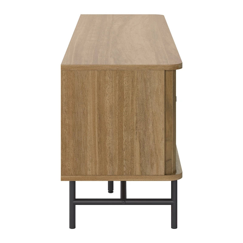 Meuble TV Hikari avec portes coulissantes et tiroir pour téléviseurs jusqu'à 75 à 59 pouces de largeur