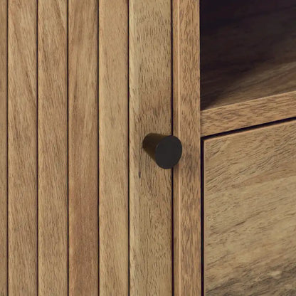 Meuble TV Hikari avec portes coulissantes et tiroir pour téléviseurs jusqu'à 75 à 59 pouces de largeur