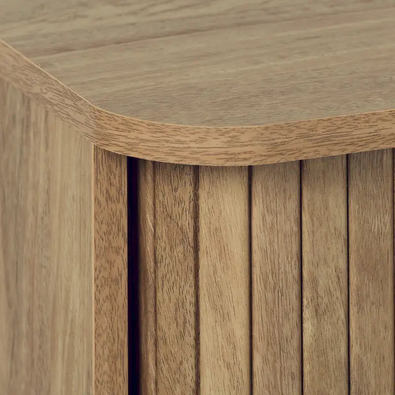 Meuble TV Hikari avec portes coulissantes et tiroir pour téléviseurs jusqu'à 75 à 59 pouces de largeur