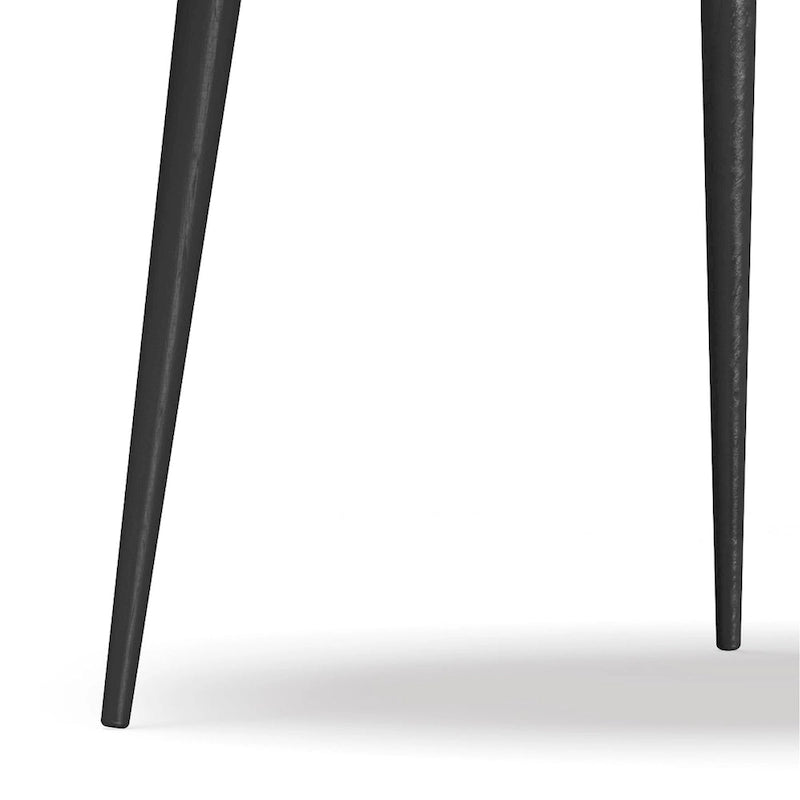 Table basse industrielle moderne WYNDENHALL Joella couleur cognac - 76 cm de profondeur x 76 cm de largeur x 41 cm de hauteur