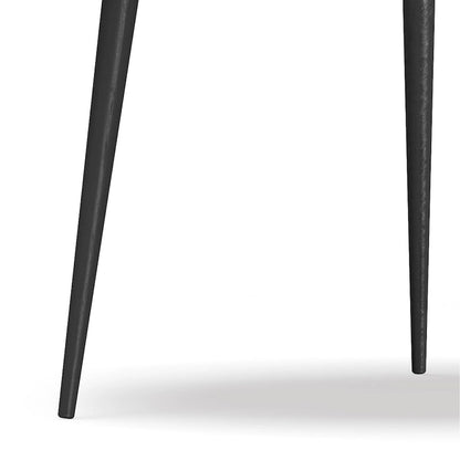 Table basse industrielle moderne WYNDENHALL Joella couleur cognac - 76 cm de profondeur x 76 cm de largeur x 41 cm de hauteur