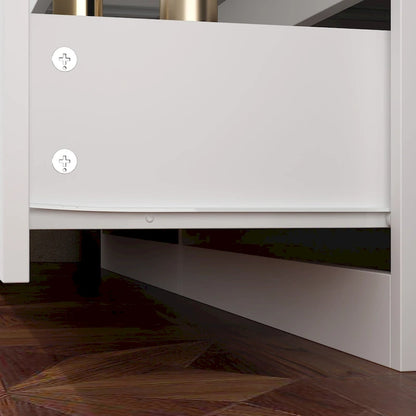 Bureau extensible et convertible avec un grand espace de rangement pour les tiroirs.