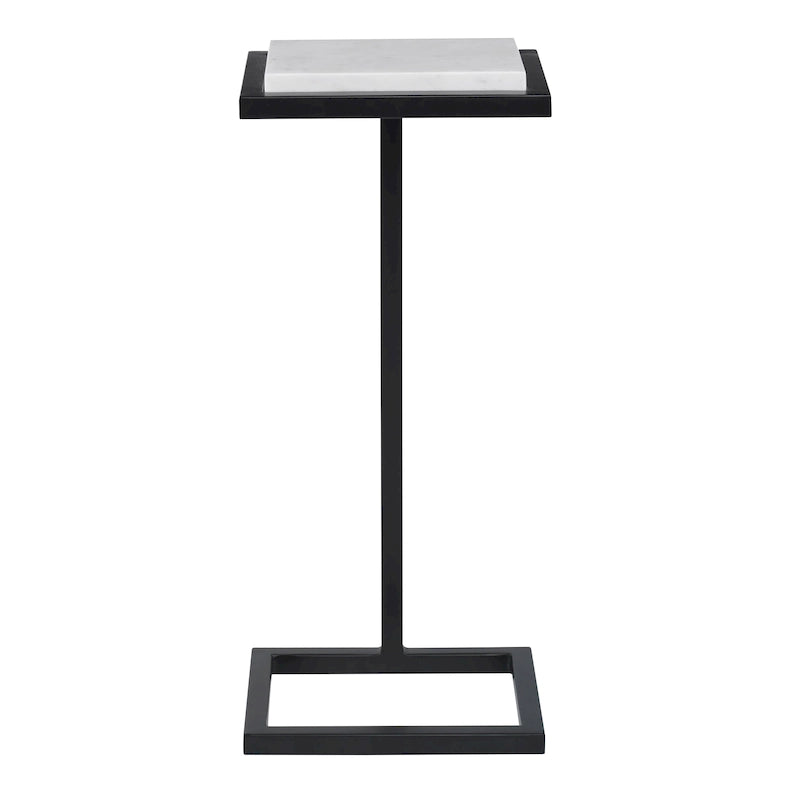 Table d'appoint Martini blanche - 8 cm (P) x 10 cm (L) x 23 cm (H)