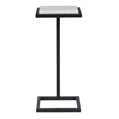 Table d'appoint Martini blanche - 8 cm (P) x 10 cm (L) x 23 cm (H)