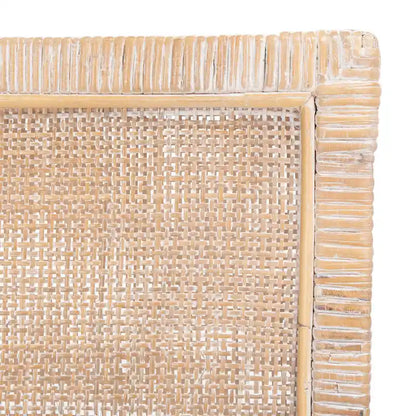 Fauteuil d'appoint SAFAVIEH Almira style côtier avec coussin - 58 cm (L) x 57 cm (l) x 88 cm (H) - 58 cm (L) x 56 cm (P) x 89 cm (H)