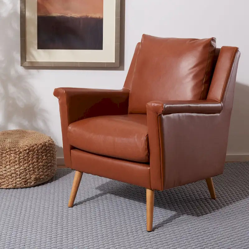 Fauteuil Anner style Mid-Century de SAFAVIEH - 73 x 72 x 86 cm (28,7 x 28,4 x 33,9 cm) - 74 x 71 x 86 cm (29 x 28 x 34 cm)