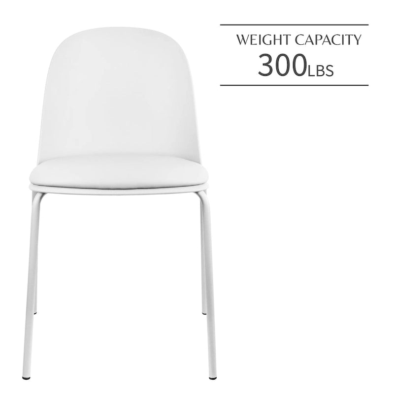 Ensemble de 2 chaises de salle à manger rétro en plastique moulé, style Eiffel, pour salon, cuisine, bureau chromé, style design