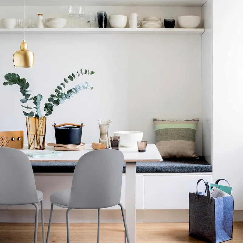 Ensemble de 2 chaises de salle à manger rétro en plastique moulé, style Eiffel, pour salon, cuisine, bureau chromé, style design