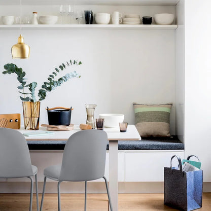 Ensemble de 2 chaises de salle à manger rétro en plastique moulé, style Eiffel, pour salon, cuisine, bureau chromé, style design