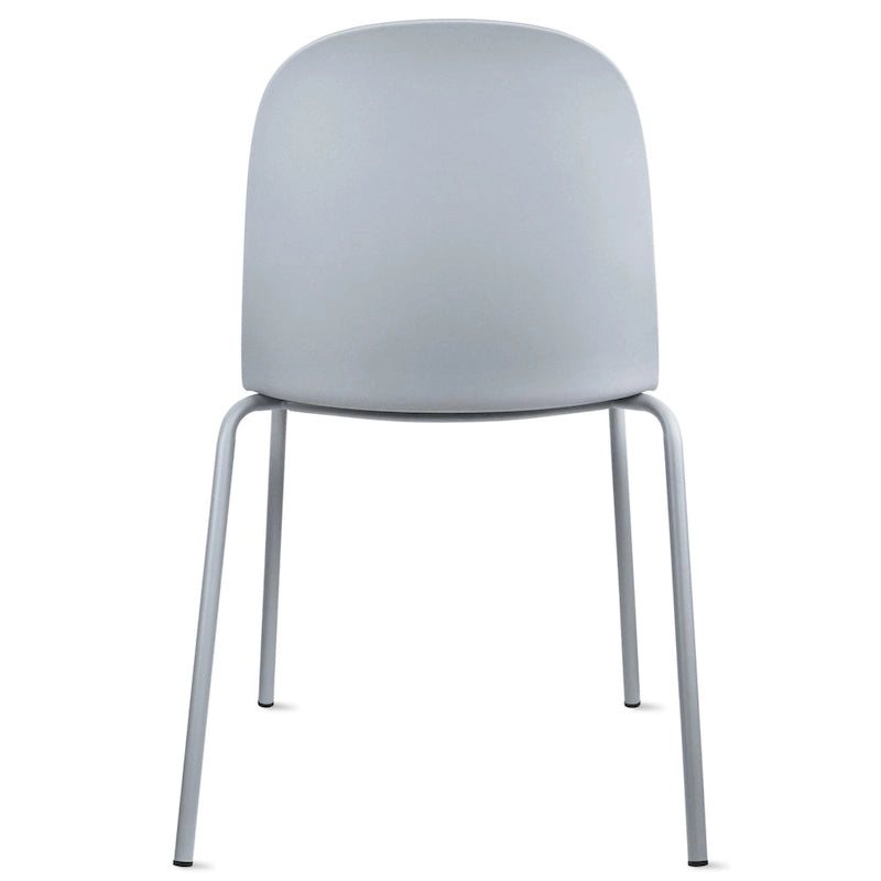 Ensemble de 2 chaises de salle à manger rétro en plastique moulé, style Eiffel, pour salon, cuisine, bureau chromé, style design