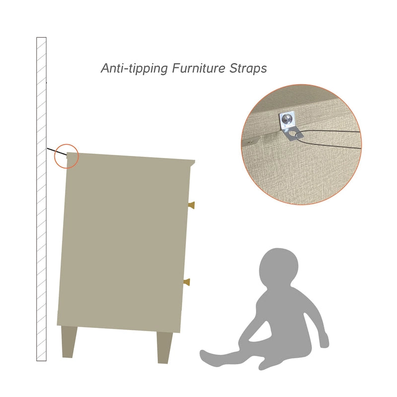 Table d'appoint WAMPAT avec station de recharge et 2 tiroirs pour salon