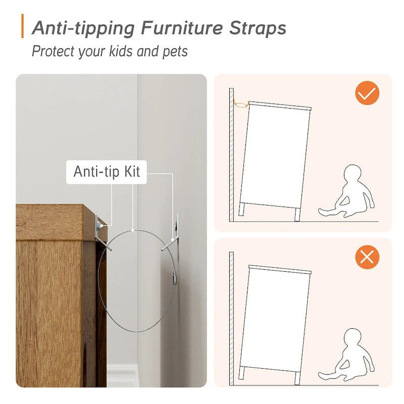 Table d'appoint WAMPAT avec station de recharge et 2 tiroirs pour salon