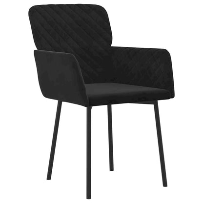 vidaXL Chaises de salle à manger, lot de 2, fauteuils d'appoint rembourrés en velours pour salon - 20,3 x 24 x 30,9