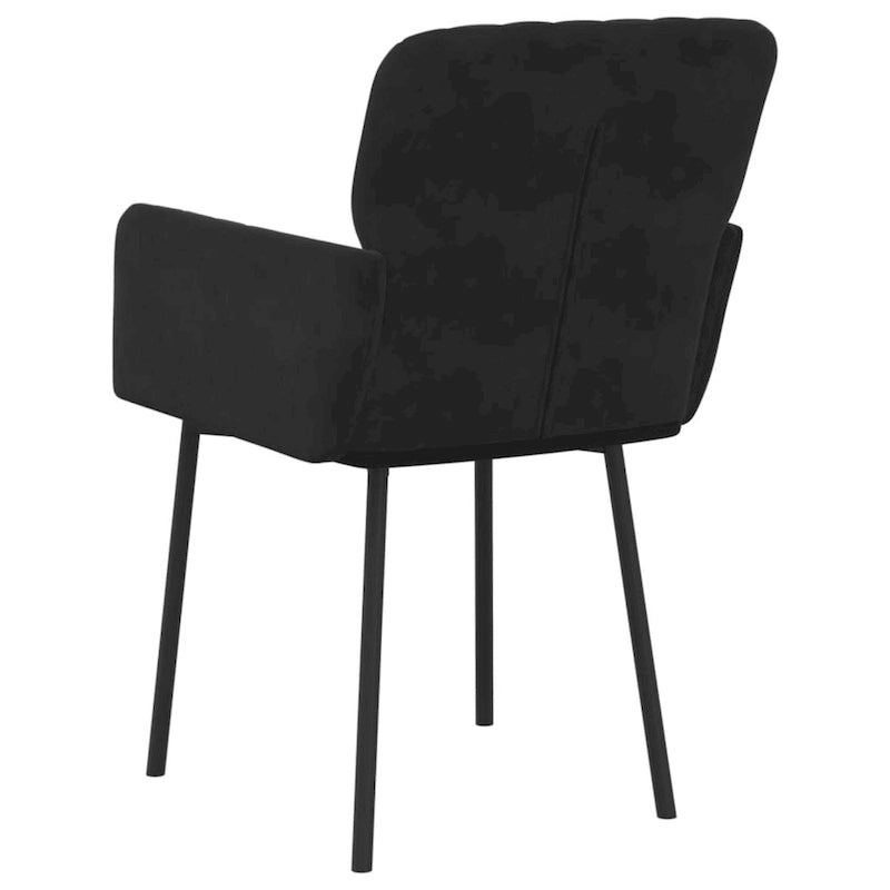 vidaXL Chaises de salle à manger, lot de 2, fauteuils d'appoint rembourrés en velours pour salon - 20,3 x 24 x 30,9
