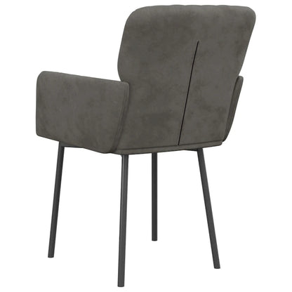 vidaXL Chaises de salle à manger, lot de 2, fauteuils d'appoint rembourrés en velours pour salon - 20,3 x 24 x 30,9