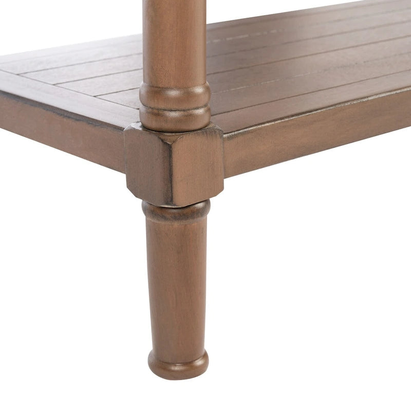 Console SAFAVIEH Phillis à 2 tiroirs - 35,5 cm L x 13 cm l x 29,5 cm H - 36 cm L x 13 cm P x 30 cm H