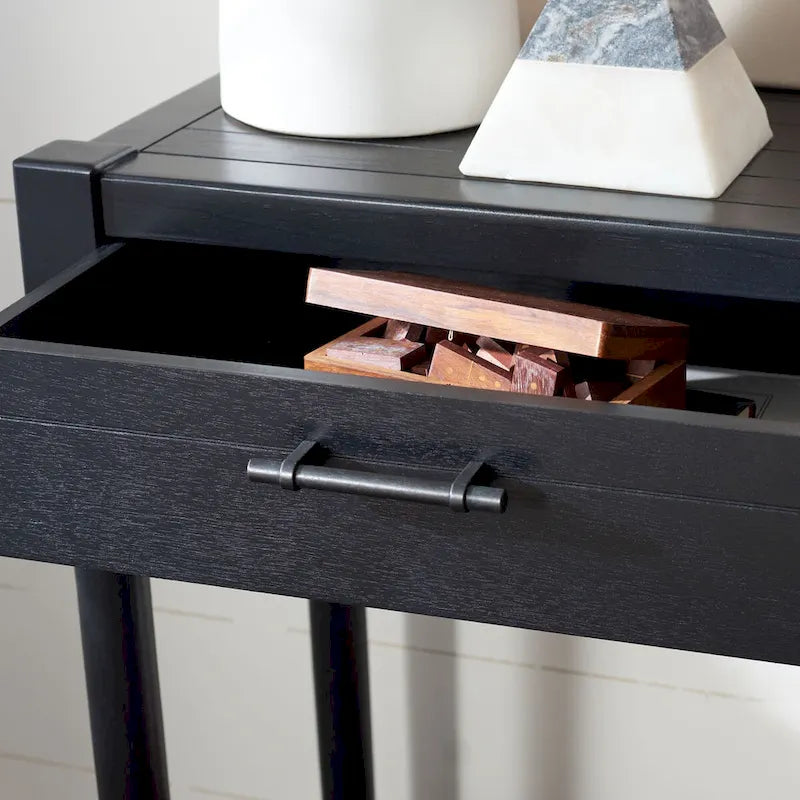 Console SAFAVIEH Phillis à 2 tiroirs - 35,5 cm L x 13 cm l x 29,5 cm H - 36 cm L x 13 cm P x 30 cm H