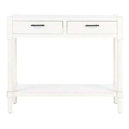 Console SAFAVIEH Phillis à 2 tiroirs - 35,5 cm L x 13 cm l x 29,5 cm H - 36 cm L x 13 cm P x 30 cm H