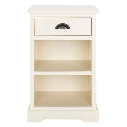 Table d'appoint de rangement SAFAVIEH Clemie grise - 45 x 35 x 76 cm (17,7 x 13,8 x 29,9 pouces) - 46 x 36 x 76 cm (18 x 14 x 30 pouces)