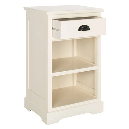 Table d'appoint de rangement SAFAVIEH Clemie grise - 45 x 35 x 76 cm (17,7 x 13,8 x 29,9 pouces) - 46 x 36 x 76 cm (18 x 14 x 30 pouces)