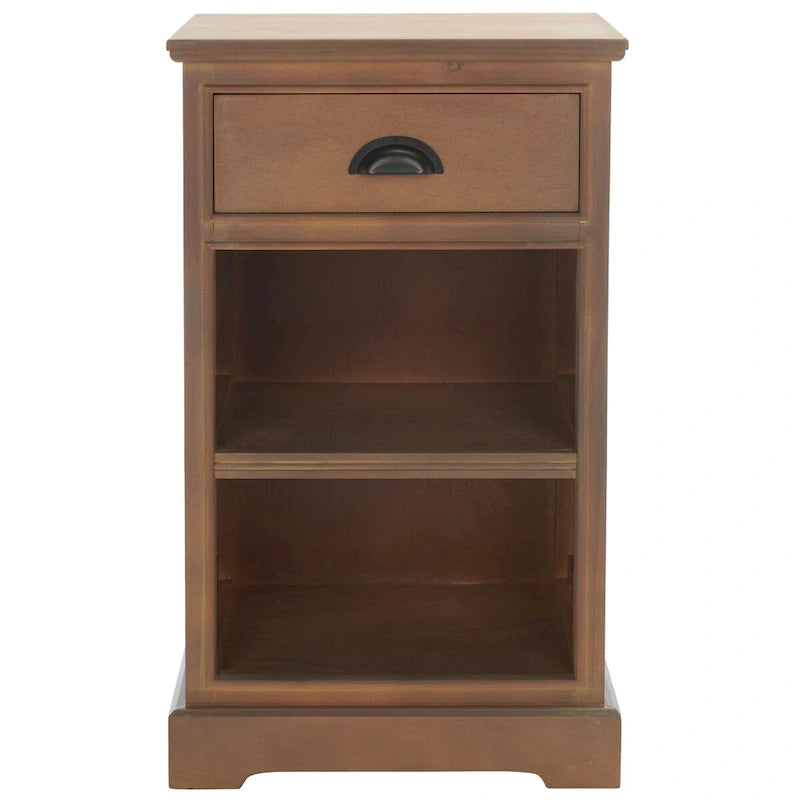 Table d'appoint de rangement SAFAVIEH Clemie grise - 45 x 35 x 76 cm (17,7 x 13,8 x 29,9 pouces) - 46 x 36 x 76 cm (18 x 14 x 30 pouces)