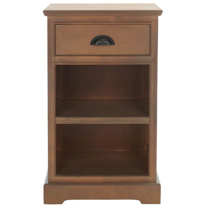 Table d'appoint de rangement SAFAVIEH Clemie grise - 45 x 35 x 76 cm (17,7 x 13,8 x 29,9 pouces) - 46 x 36 x 76 cm (18 x 14 x 30 pouces)