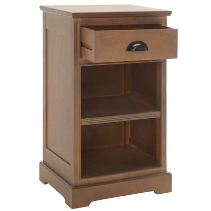 Table d'appoint de rangement SAFAVIEH Clemie grise - 45 x 35 x 76 cm (17,7 x 13,8 x 29,9 pouces) - 46 x 36 x 76 cm (18 x 14 x 30 pouces)