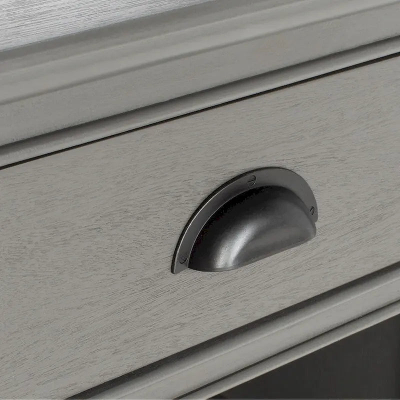 Table d'appoint de rangement SAFAVIEH Clemie grise - 45 x 35 x 76 cm (17,7 x 13,8 x 29,9 pouces) - 46 x 36 x 76 cm (18 x 14 x 30 pouces)