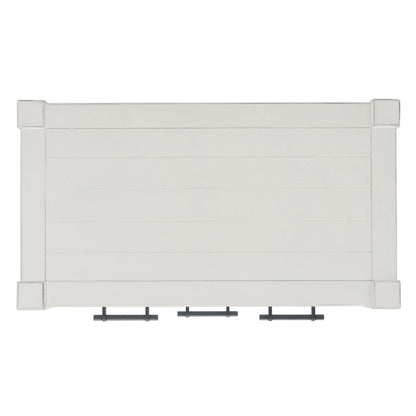 Console SAFAVIEH Philomene blanche vieillie à 3 tiroirs - 23,5 po L x 13 po P x 29,5 po H - 24 po L x 13 po P x 30 po H