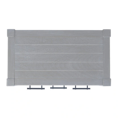 Console SAFAVIEH Philomene blanche vieillie à 3 tiroirs - 23,5 po L x 13 po P x 29,5 po H - 24 po L x 13 po P x 30 po H