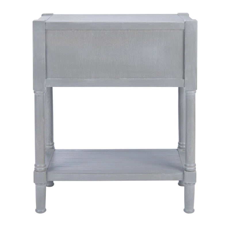 Console SAFAVIEH Philomene blanche vieillie à 3 tiroirs - 23,5 po L x 13 po P x 29,5 po H - 24 po L x 13 po P x 30 po H