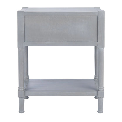 Console SAFAVIEH Philomene blanche vieillie à 3 tiroirs - 23,5 po L x 13 po P x 29,5 po H - 24 po L x 13 po P x 30 po H