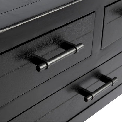 Console SAFAVIEH Philomene blanche vieillie à 3 tiroirs - 23,5 po L x 13 po P x 29,5 po H - 24 po L x 13 po P x 30 po H