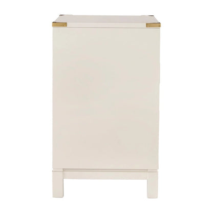 Table de chevet Kedric à 3 tiroirs, finition dorée, par iNSPIRE Q Bold