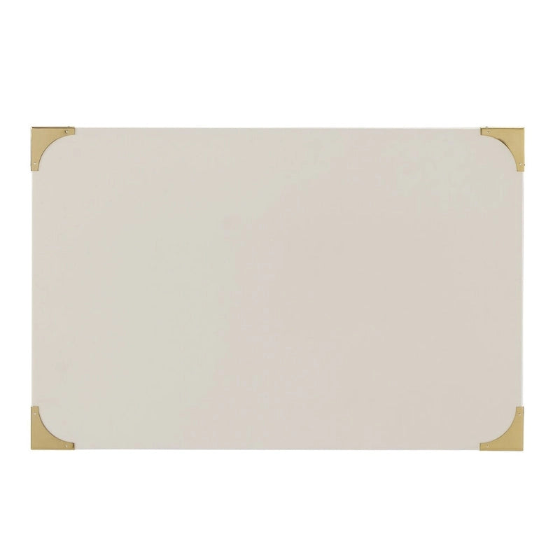 Table de chevet Kedric à 3 tiroirs, finition dorée, par iNSPIRE Q Bold